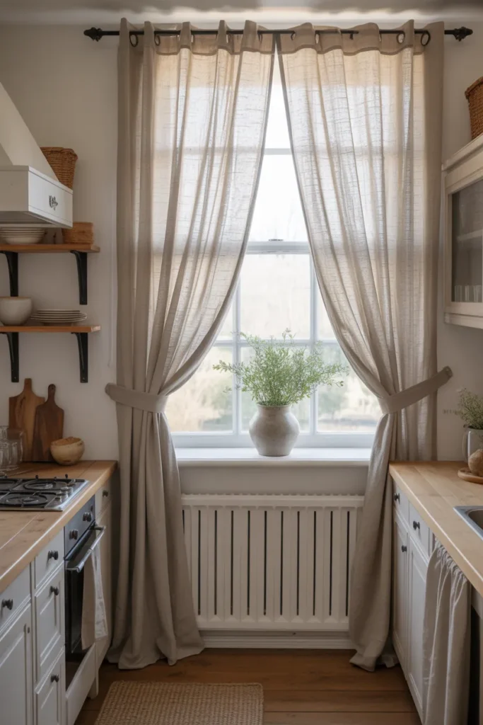  Soft Linen Curtains for a Cozy Country Look