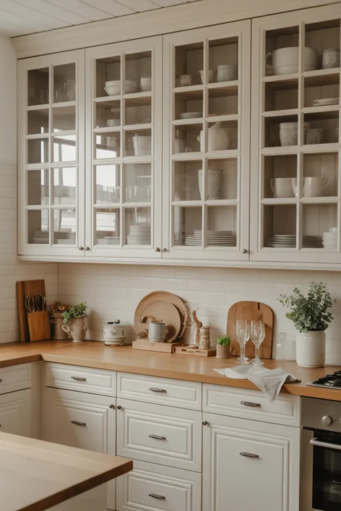  Glass-Front Cabinets for an Airy Look