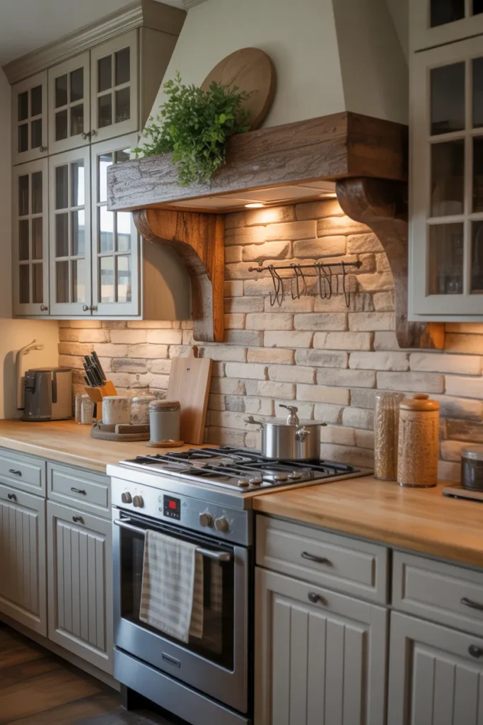  Rustic Stone Backsplash for Country Texture