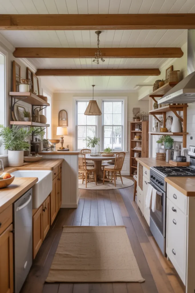  Open-Concept Farmhouse Kitchen with Cozy Flow