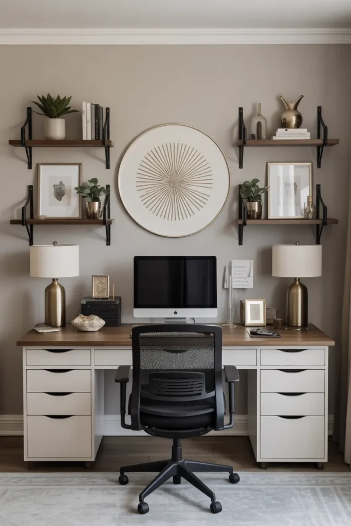  Symmetrical Desk Layout For Visual Balance