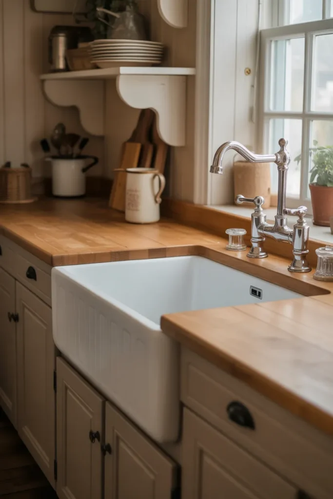  Farmhouse Sink as a Cozy Focal Point