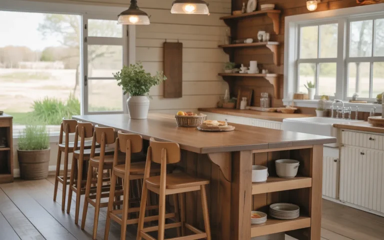 rustic farmhouse kitchen island ideas