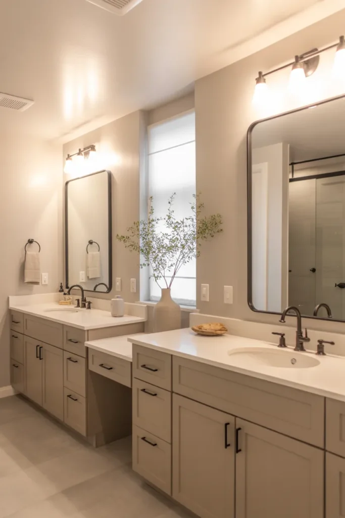  Modern Double Vanity Jack and Jill Bathroom