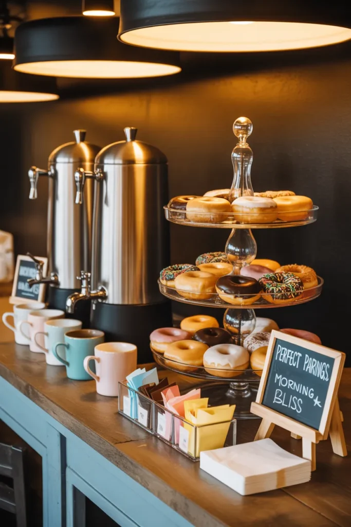  Coffee and Donut Pairing Station