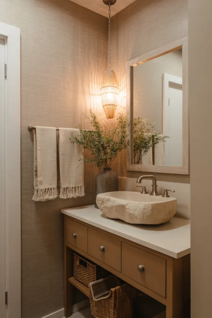  Neutral Taupe Wallpaper With Organic Texture