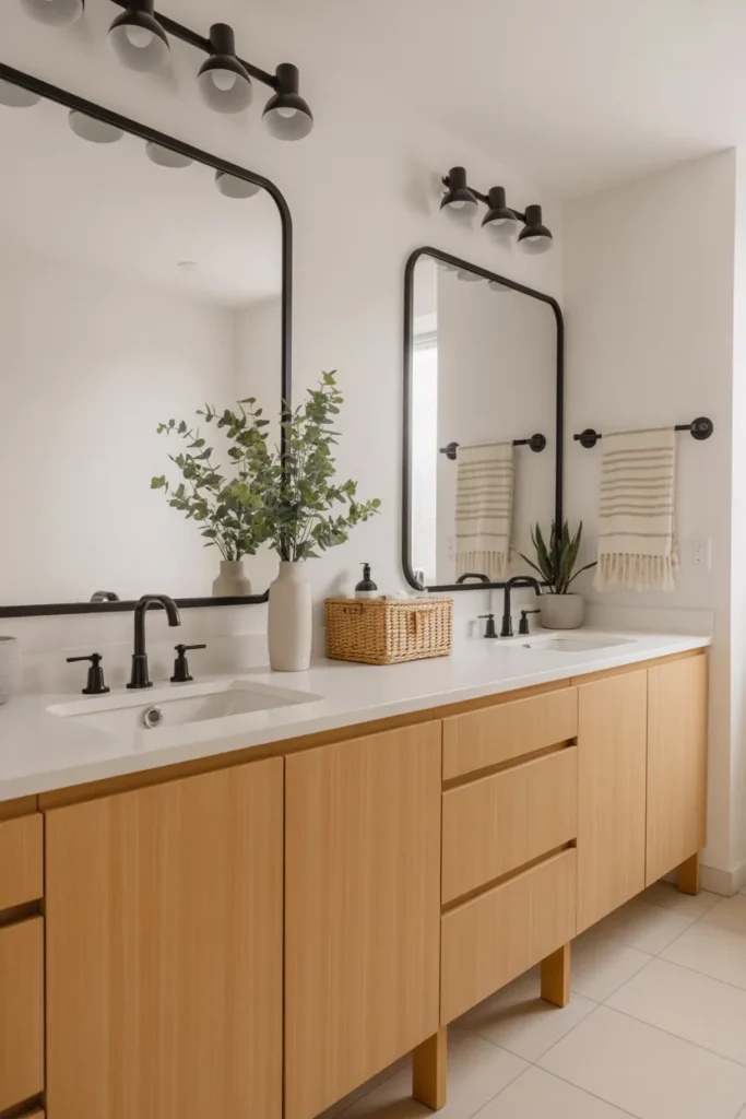  Scandinavian Style Jack and Jill Bathroom