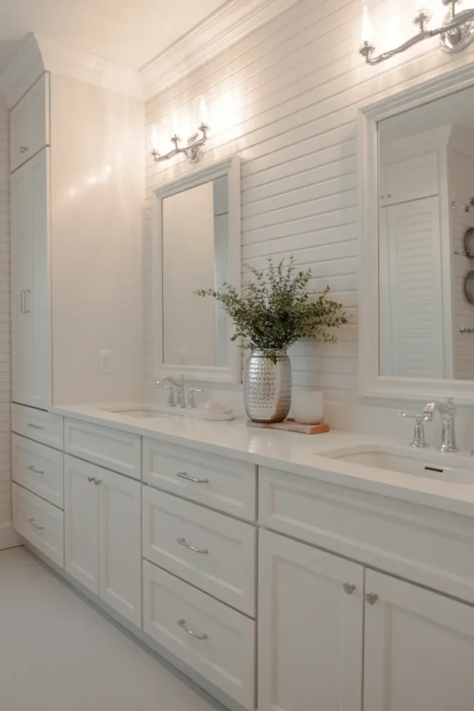  Elegant All-White Bathroom