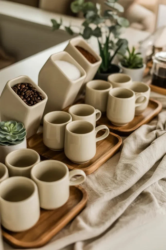  Neutral Beige Coffee Bar
