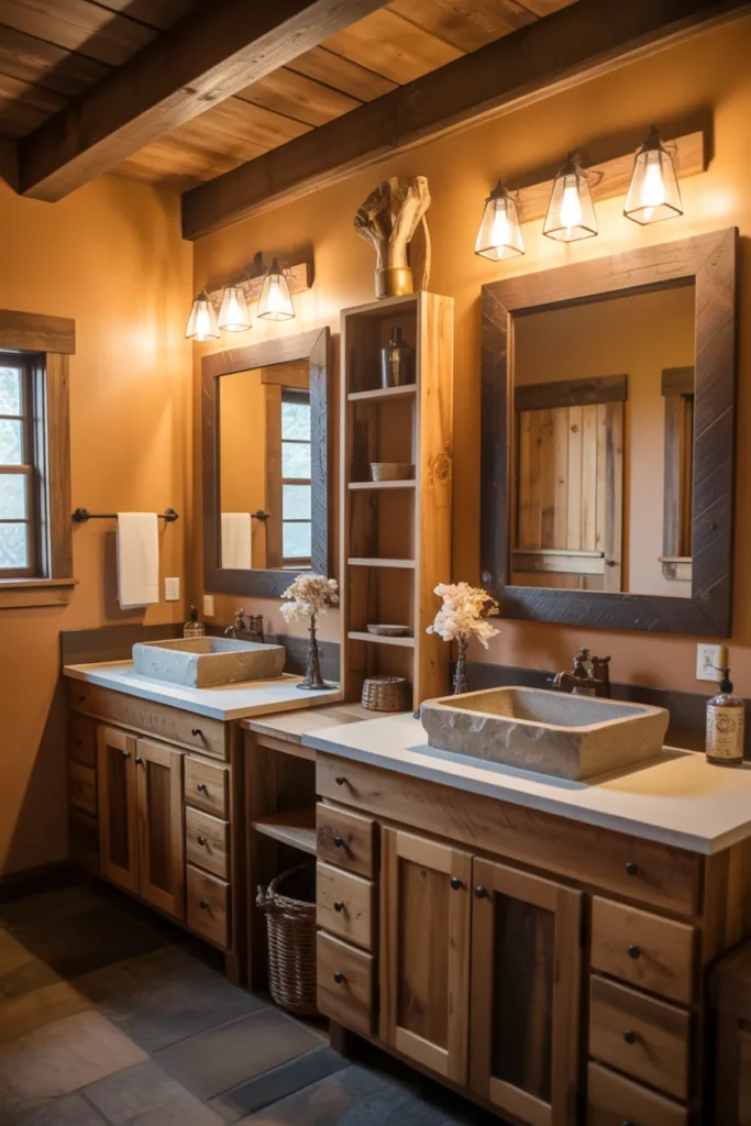  Rustic Cabin Shared Bathroom