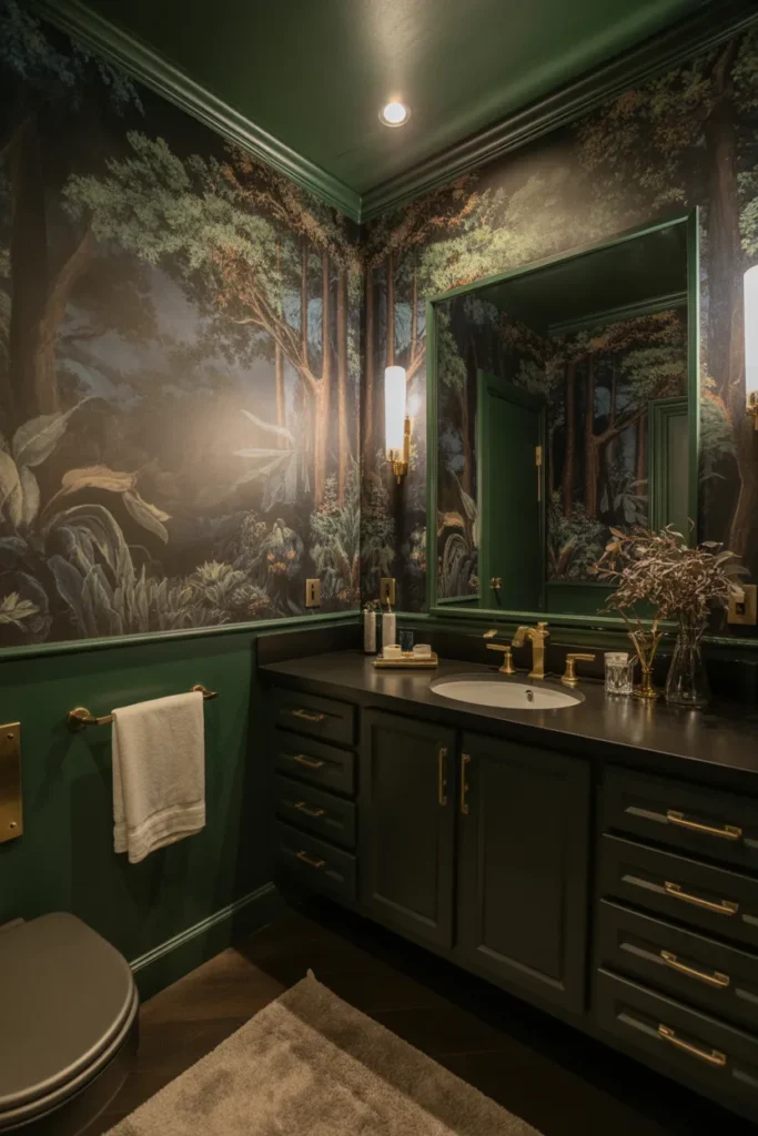  Dark Forest Wallpaper With Nature-Inspired Drama