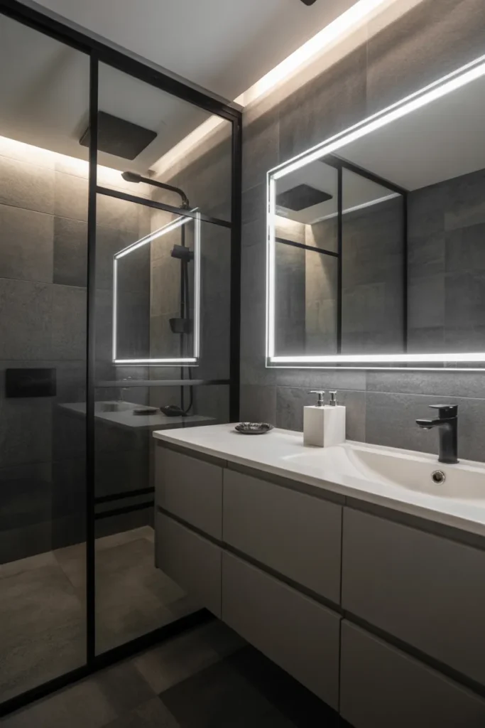  Modern Monochrome Bathroom