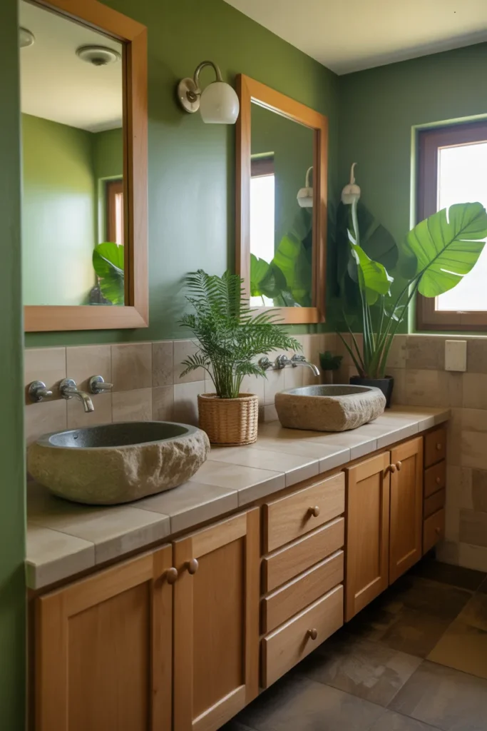  Nature Inspired Jack and Jill Bathroom