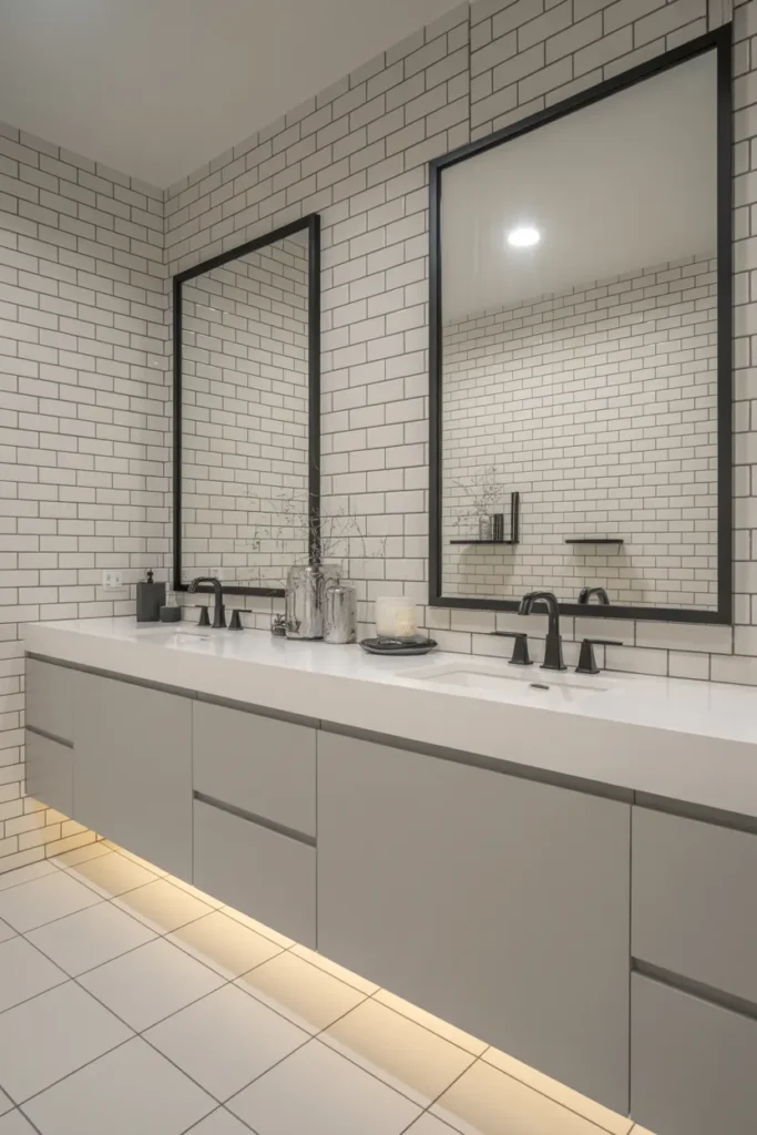  Modern Black and White Bathroom