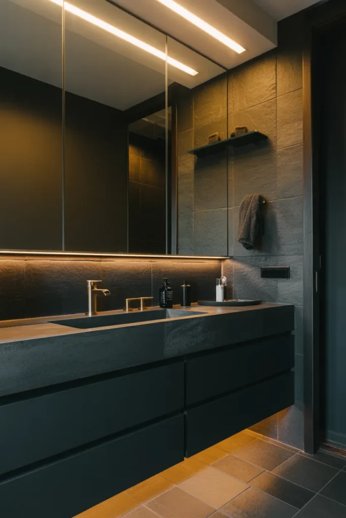  Moody Charcoal Luxury Bathroom