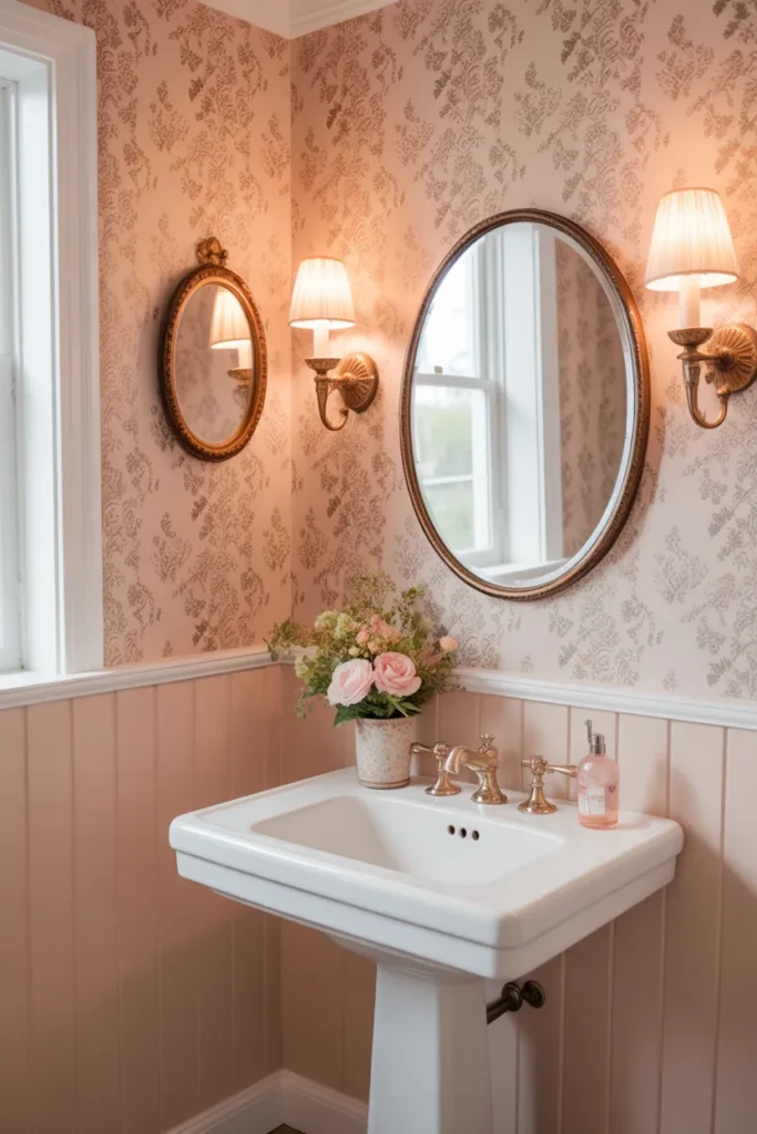  Vintage-Inspired Blush Pink Wallpaper Charm
