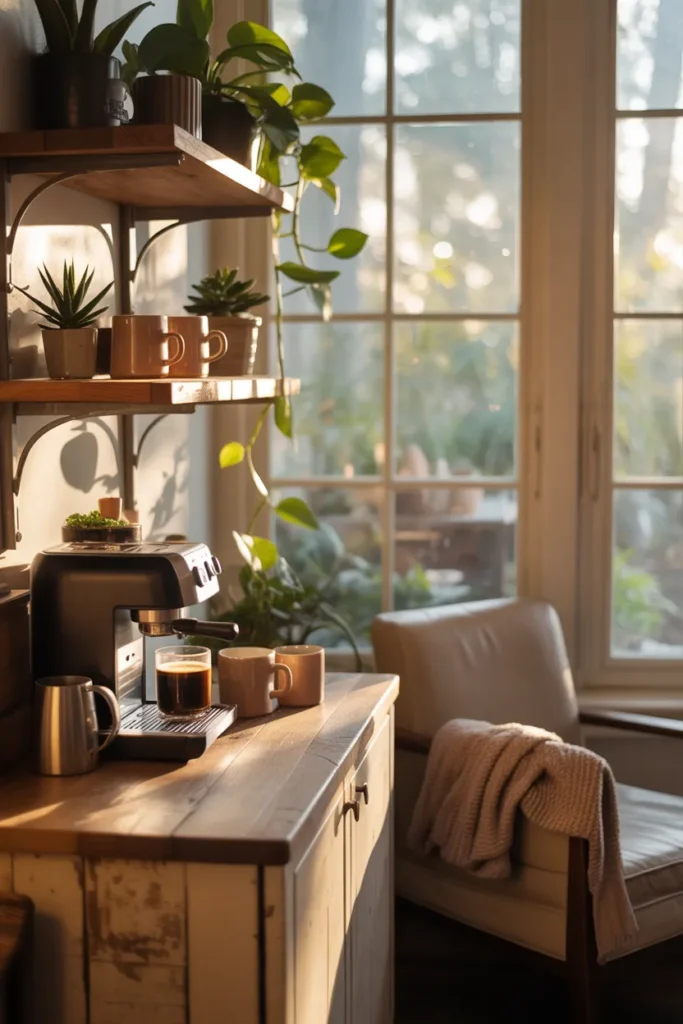 Cozy Coffee Nook by the Window