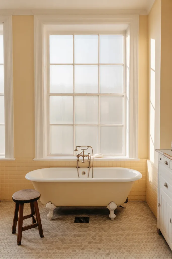 Clawfoot Tub as the Vintage Focal Point