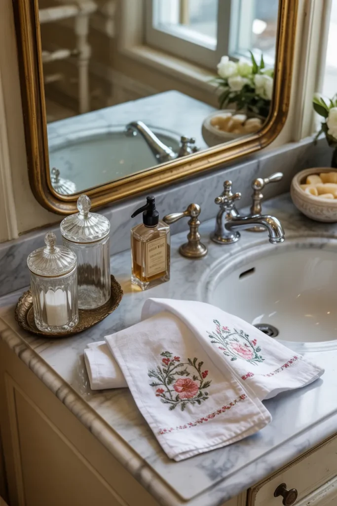 Elegant Vintage Bathroom Accessories
