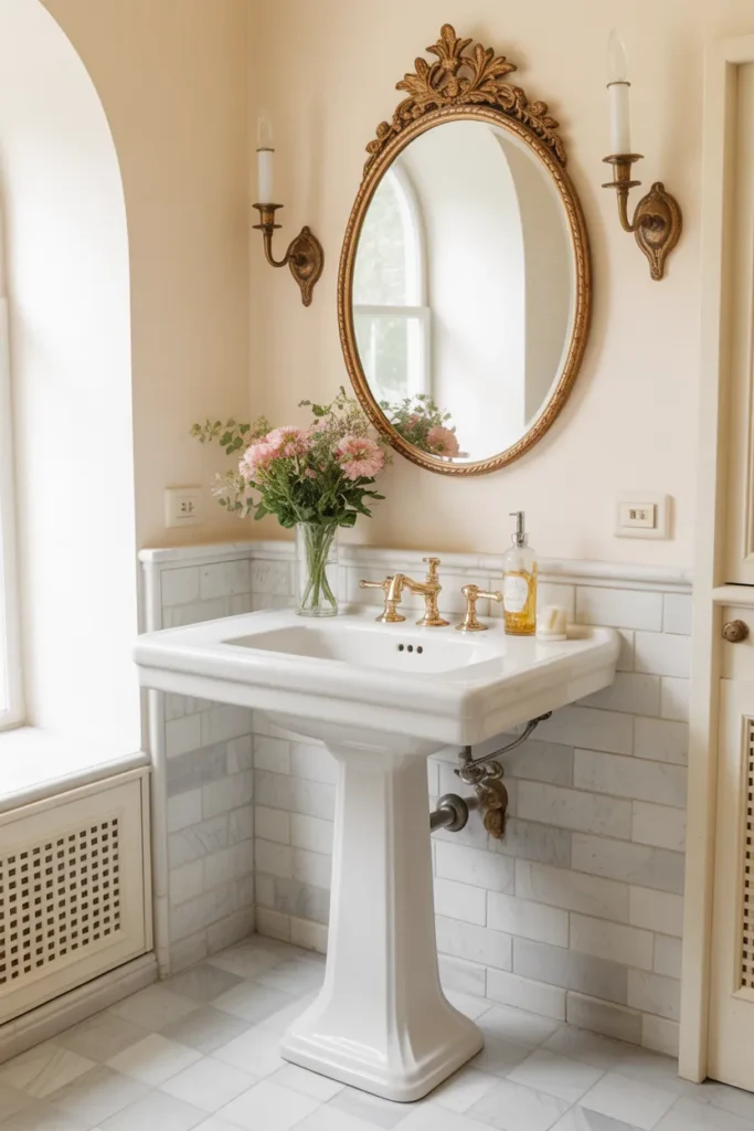 Pedestal Sink with Timeless Appeal
