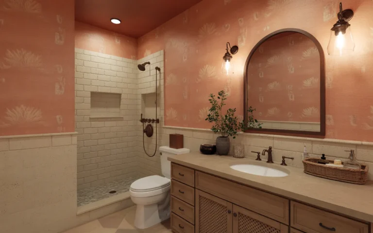 guest bathroom wallpaper ideas