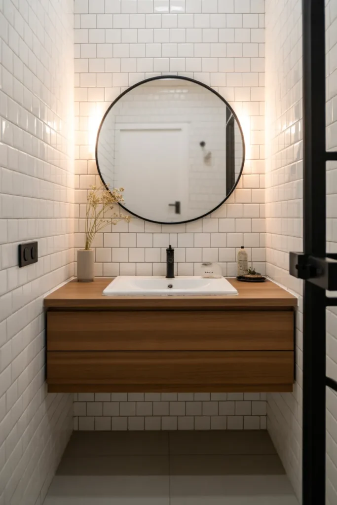 Floating Vanity for an Airy Look