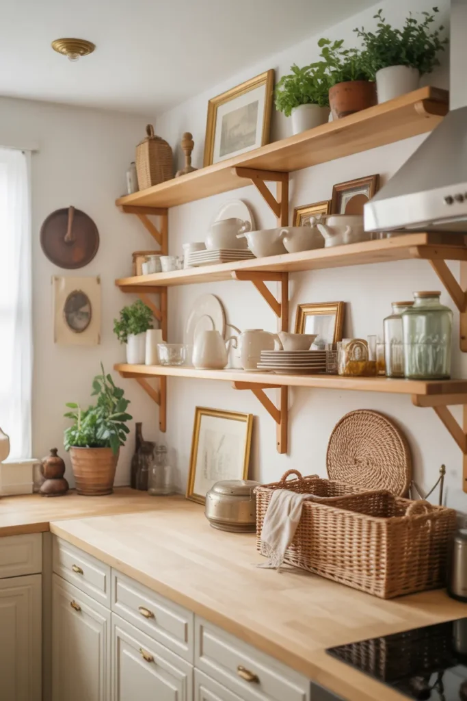  Rustic Wooden Floating Shelves