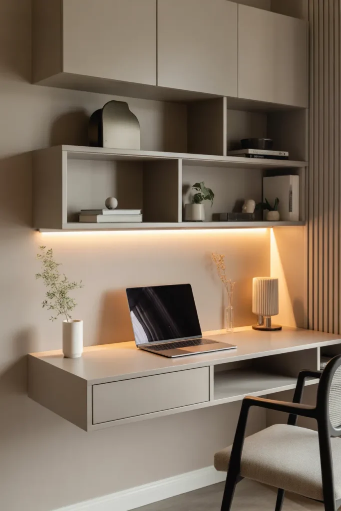   Floating Desk with Hidden Storage