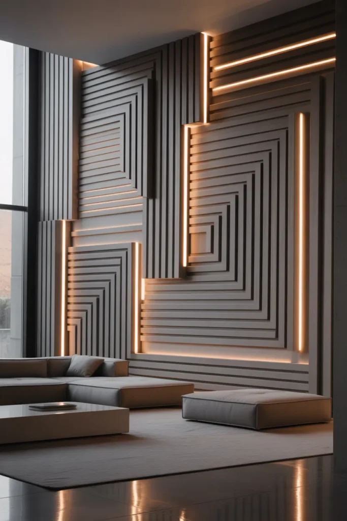   Geometric Ceiling Patterns for Contemporary Style