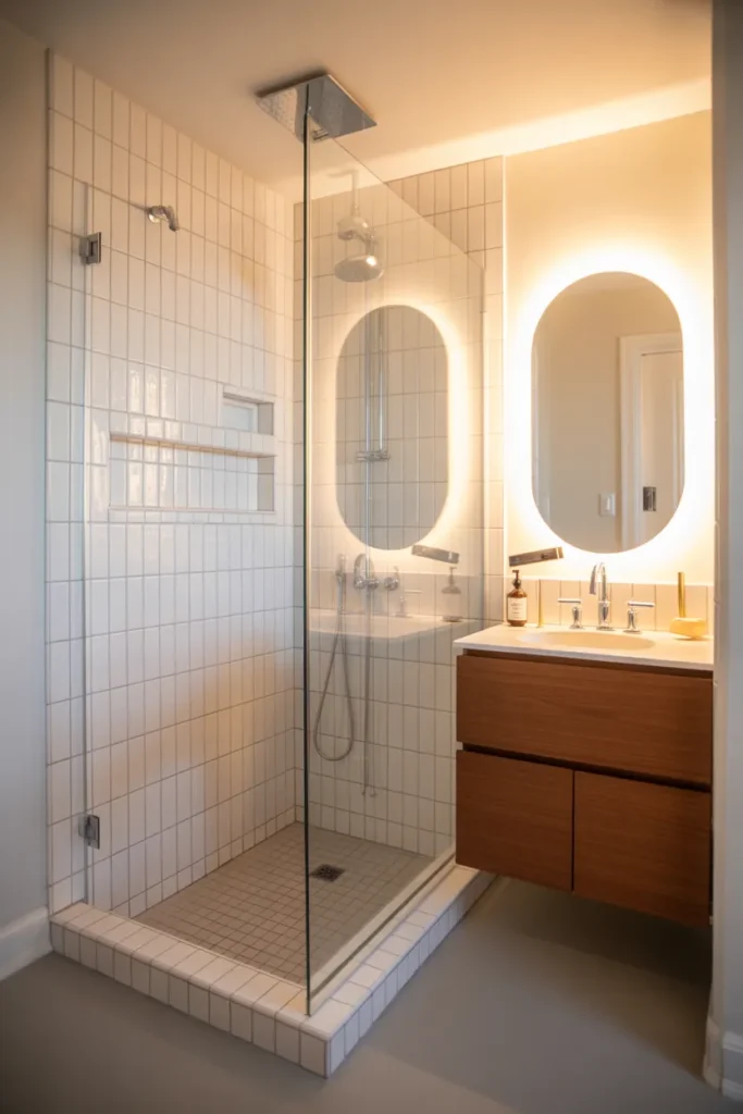  Vertical Tile Shower for Added Height