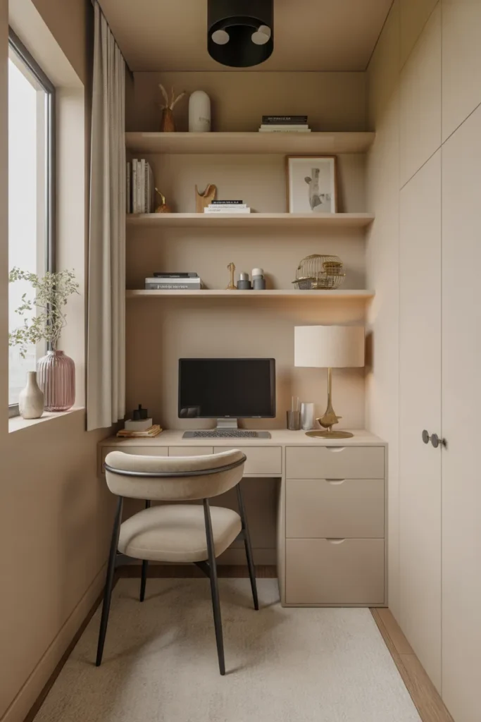  Compact Minimalist Office Nook