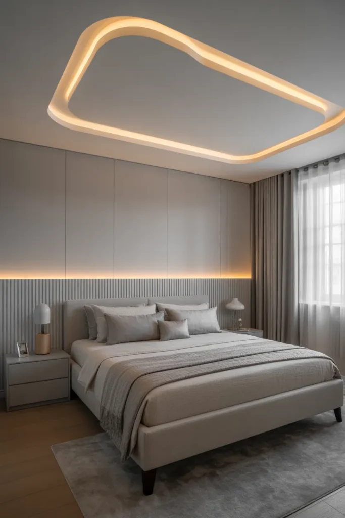   Pop False Ceiling with Hidden Lighting