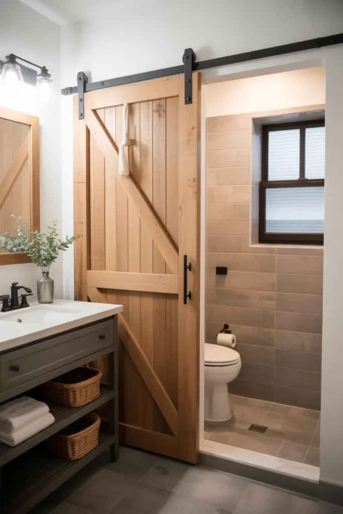 Sliding Barn Door Entrance