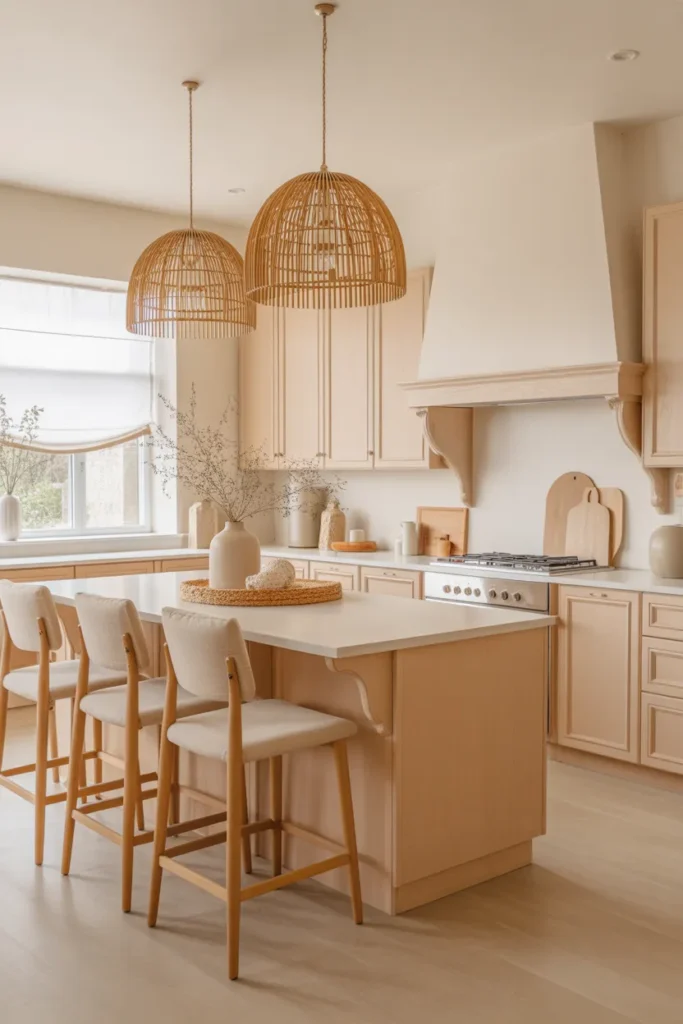 White Oak Cabinets with a Soft Neutral Color Palette