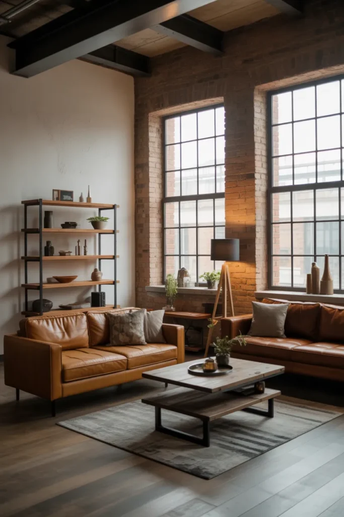   Industrial Living Room With Urban Character