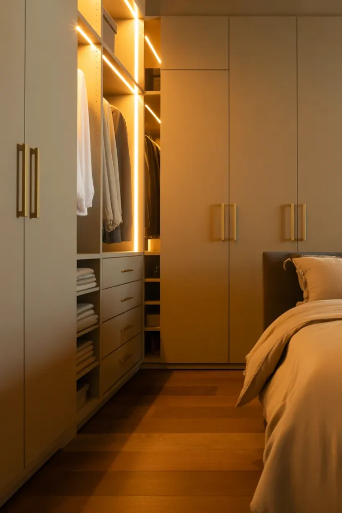   Wardrobe with Hidden LED Lighting