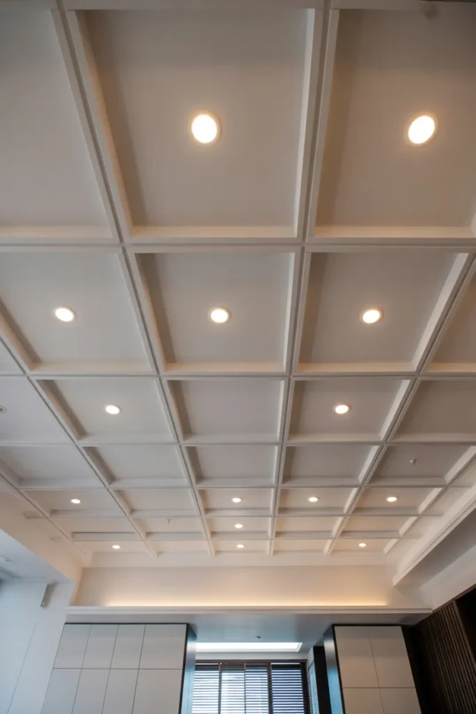  Grid Pattern False Ceiling Design