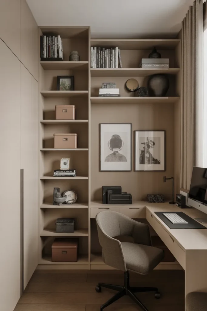 Add a Compact Bookshelf for Function and Style