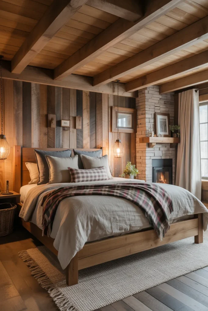 Cozy Bedroom with Rustic Charm