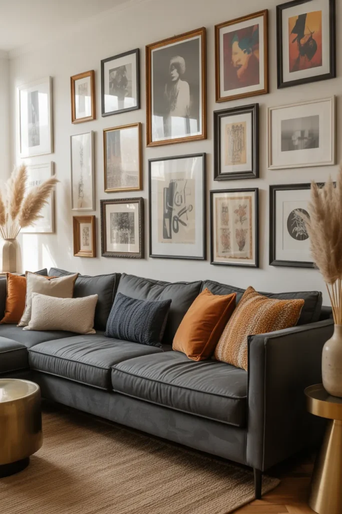  Living Room With A Stunning Gallery Wall