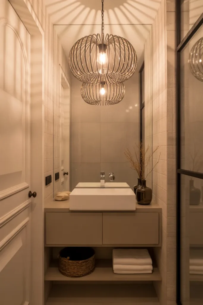 Statement Lighting in a Small Space