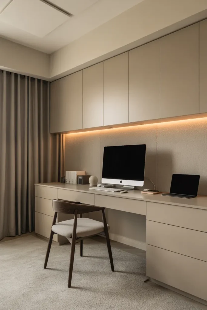 Minimalist Office with Hidden Technology