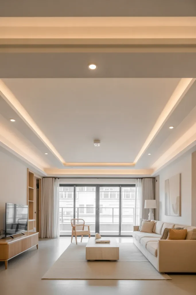  Minimalist White False Ceiling Design