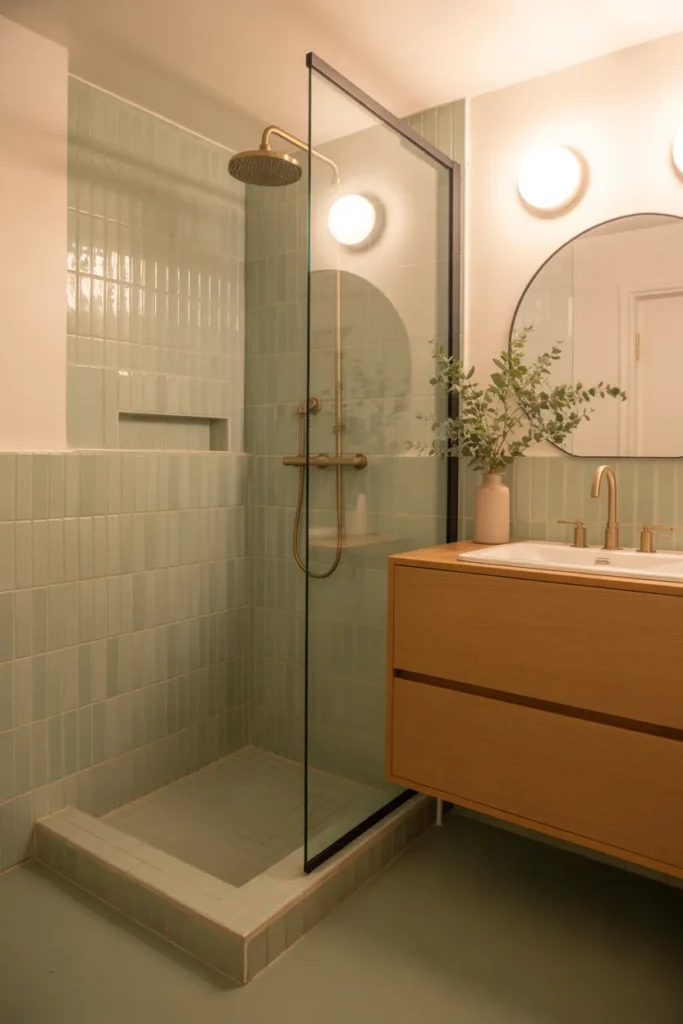  Soft Sage Green Shower Oasis