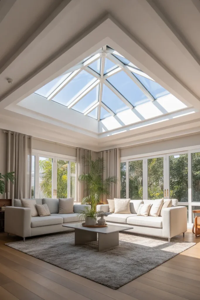  False Ceiling with Skylight Feature