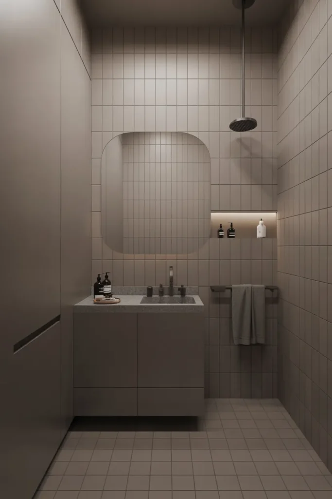 Monochromatic Bathroom Design