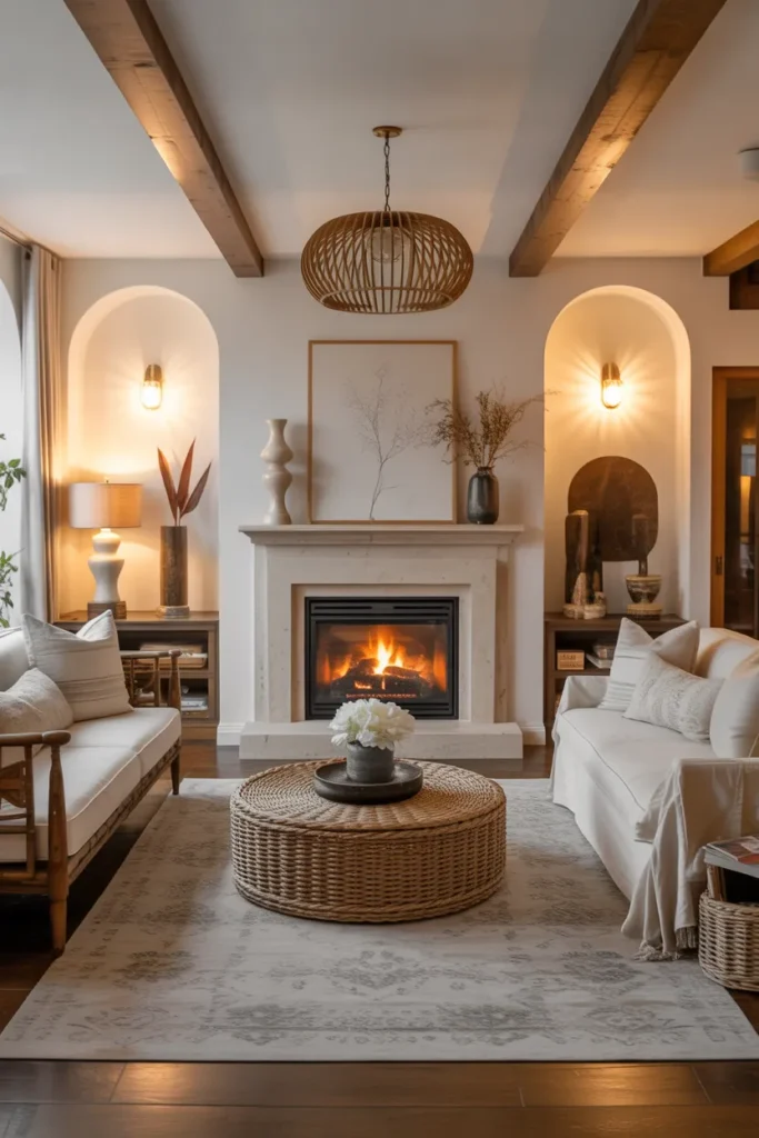  Living Room Centered Around a Statement Fireplace