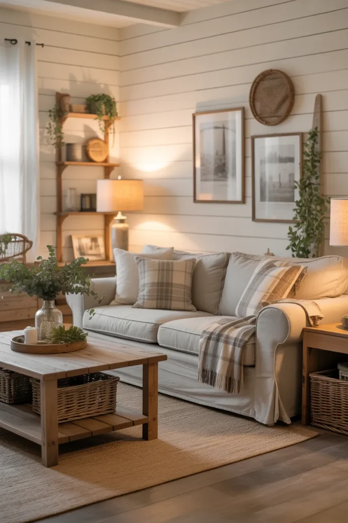  Cozy Farmhouse Living Room Charm