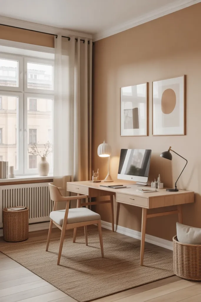  Scandinavian-Inspired Neutral Office