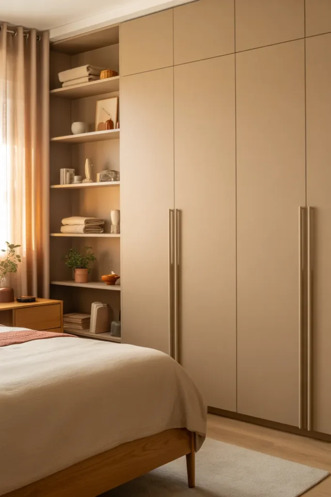  Beige Contemporary Wardrobe Design